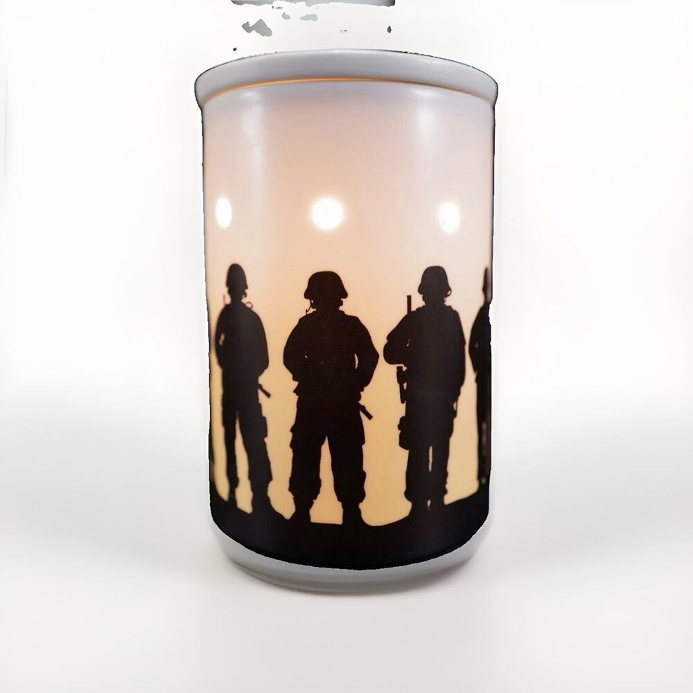 Retired Scentsy Service & Sacrifice Wax Warmer Military Soldiers 6"x3.75"